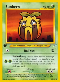 Sunkern, Neo Destiny No. 83 Normal