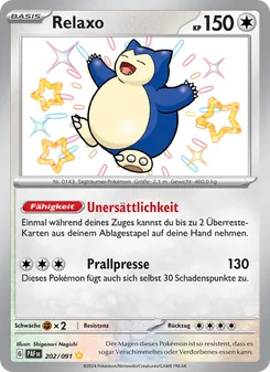 Relaxo, Paldeas Schicksale Nº 202 Holo