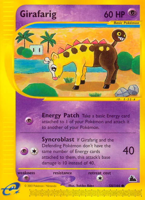 Girafarig, Skyridge Nº 58