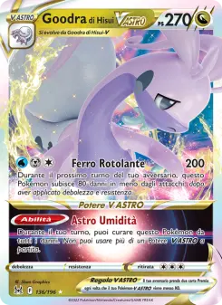 Goodra di Hisui V ASTRO, Origine Perduta No. 136 Holo