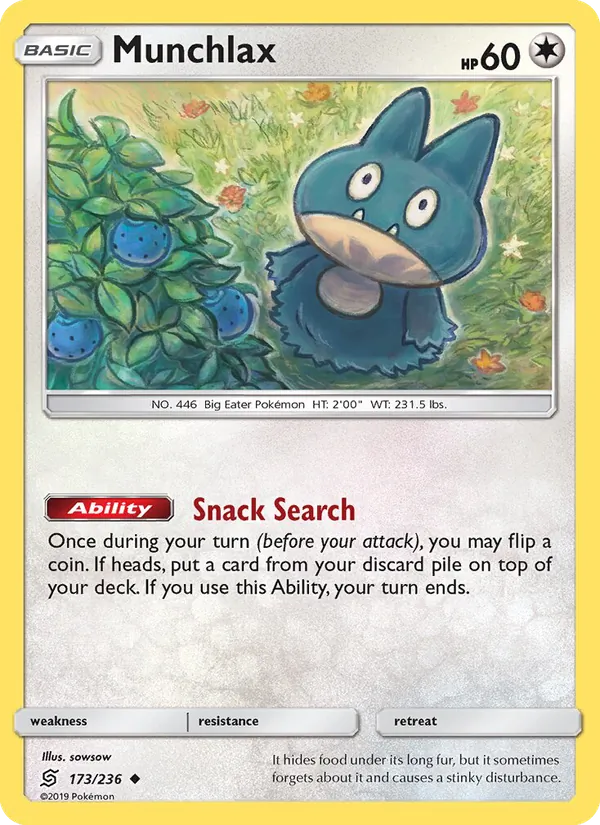Munchlax, Unified Minds No. 173