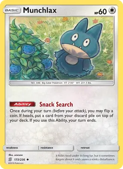 Munchlax, Unified Minds Nº 173 Normal