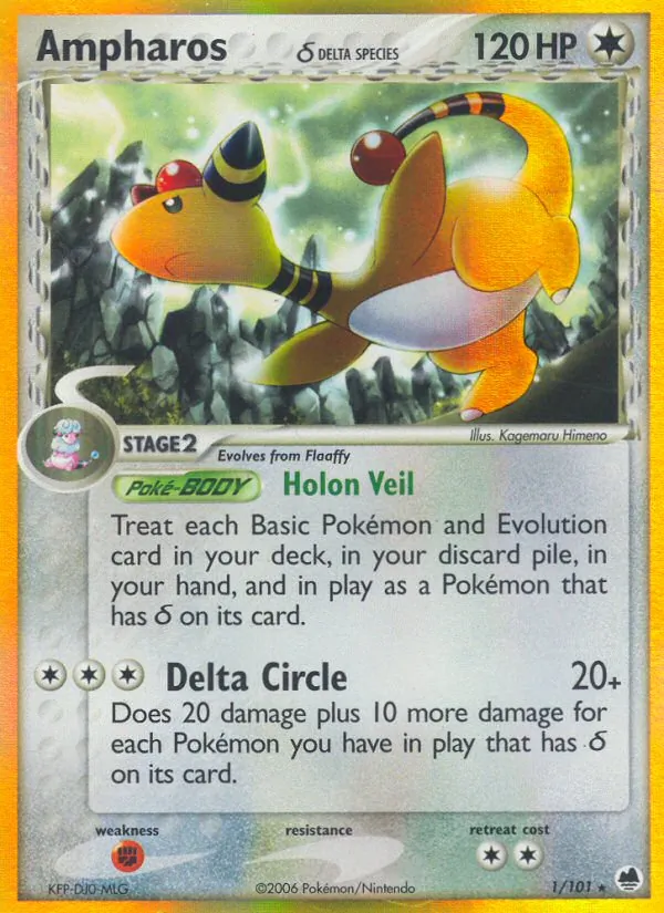 Ampharos δ, Dragon Frontiers Nº 1