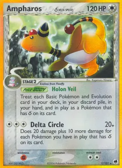 Ampharos δ, Dragon Frontiers No. 1