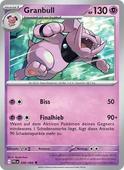 Granbull, Fatale Flammen No. 038 Normal