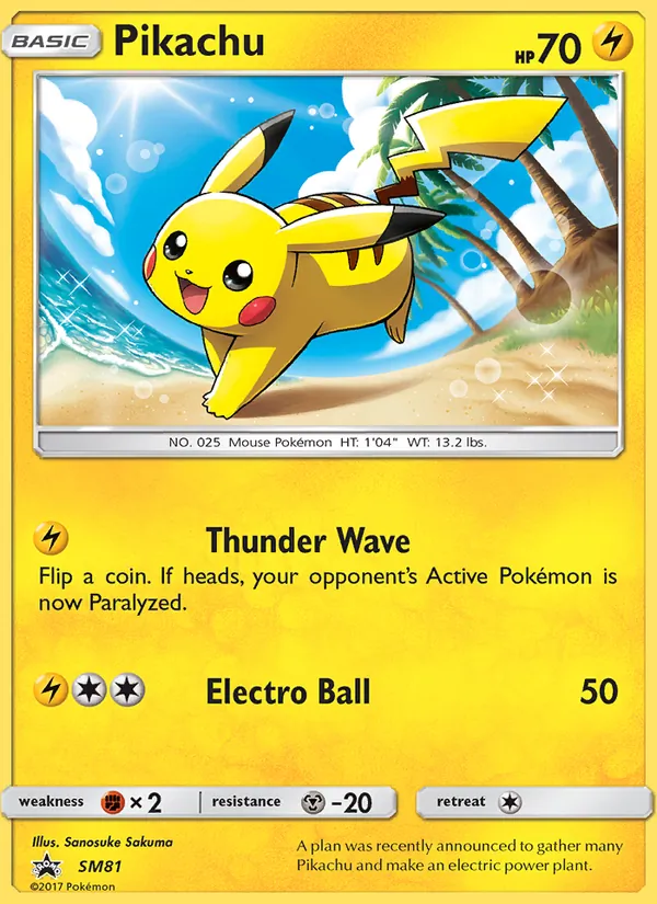 Pikachu, SM Black Star Promos No. SM81
