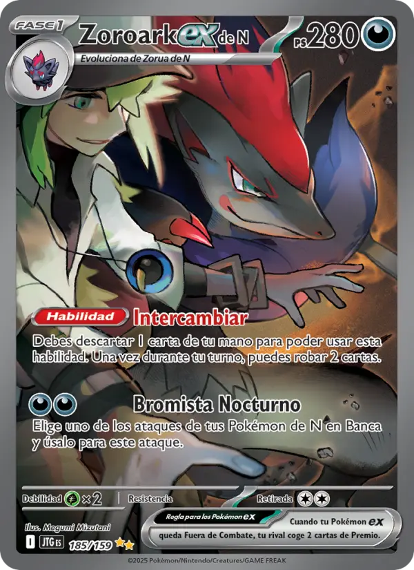 Zoroark ex de N, Juntos de Aventuras No. 185