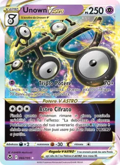 Unown V ASTRO, Tempesta Argentata No. 066 Holo
