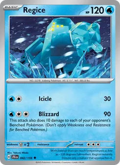 Regice, Journey Together Nº 042 Normal