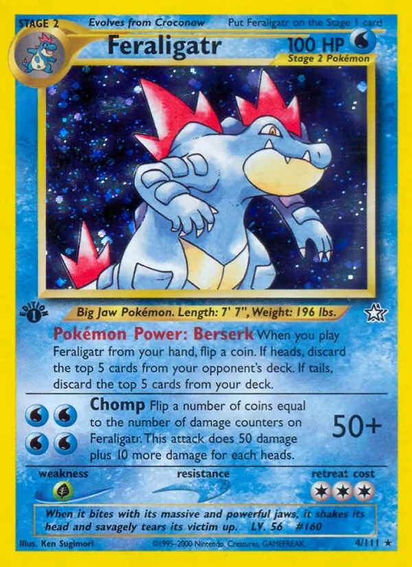 Feraligatr, Neo Genesis No. 4