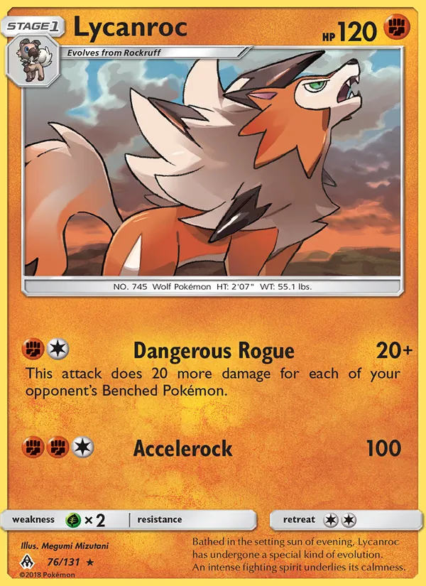 Lycanroc, Forbidden Light No. 76