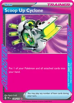 Scoop Up Cyclone, Prismatic Evolutions Nº 128 Holo