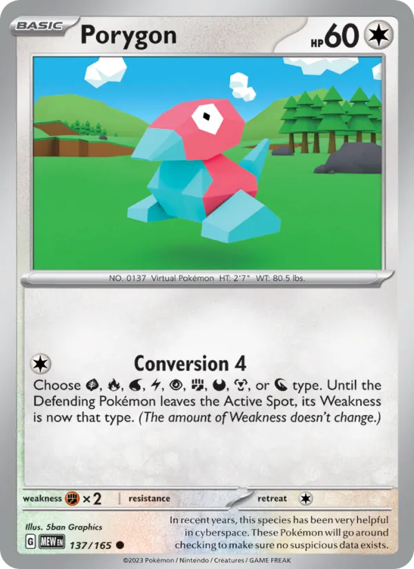 Porygon, 151 No. 137