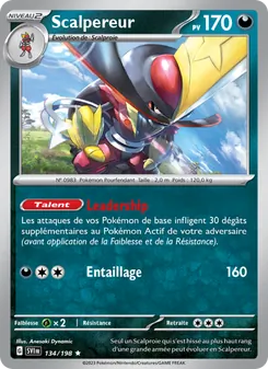 Scalpereur, Écarlate et Violet Nº 134 Holo