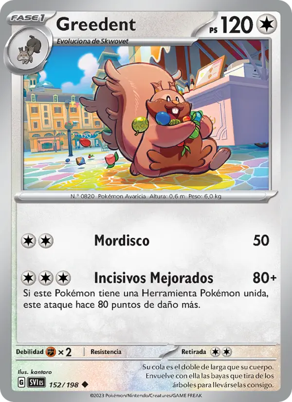 Greedent, Escarlata y Púrpura No. 152