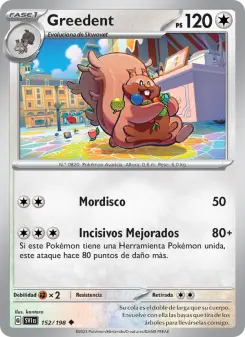 Greedent, Escarlata y Púrpura No. 152 Normal