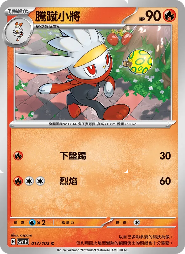 騰蹴小將, 星晶奇跡 Nº 017