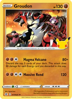 Groudon, Celebrations No. 17 Holo