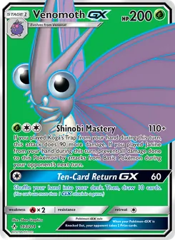 Venomoth GX, Unbroken Bonds No. 193 Normal