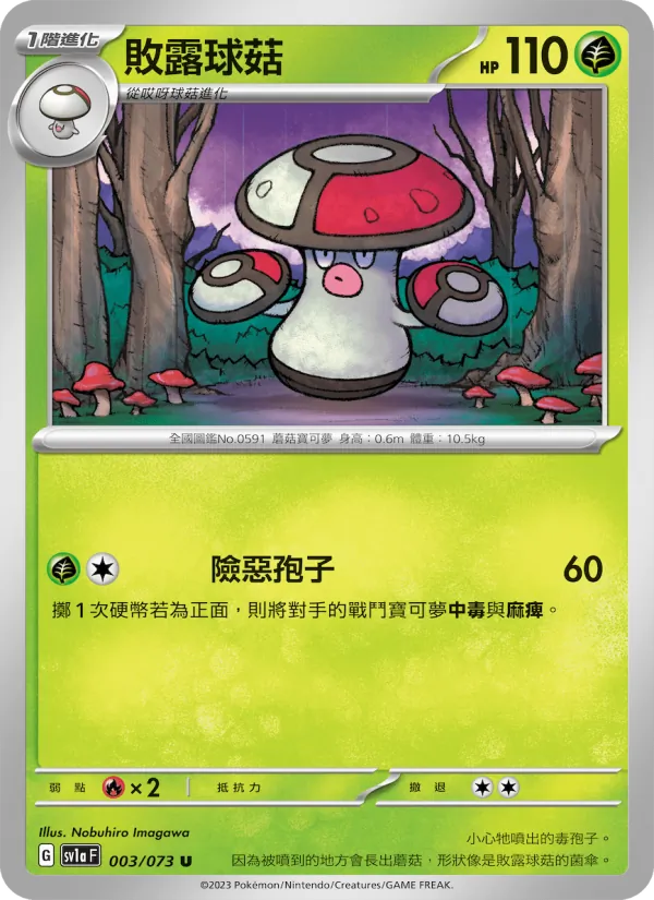敗露球菇, 三連音爆 Nº 003