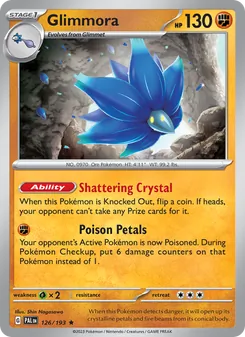 Glimmora, Paldea Evolved No. 126 Holo