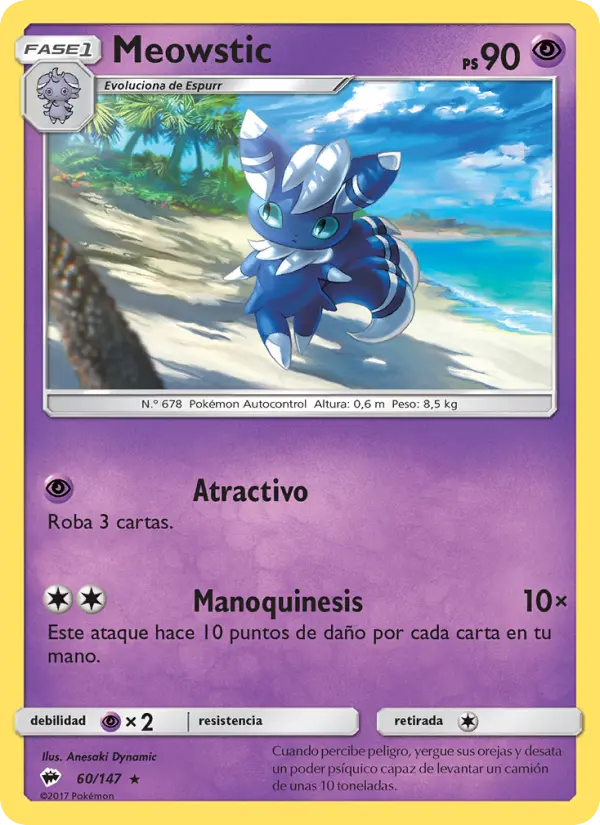 Meowstic, Sombras Ardientes No. 60
