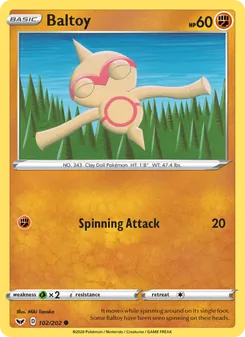 Baltoy, Sword & Shield Nº 102 Normal