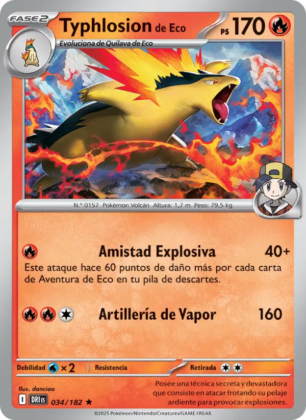 Typhlosion de Eco, Rivales Predestinados Nº 034