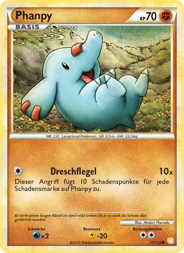 Phanpy, HeartGold SoulSilver No. 77