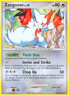 Zangoose, Platinum No. 66 Normal