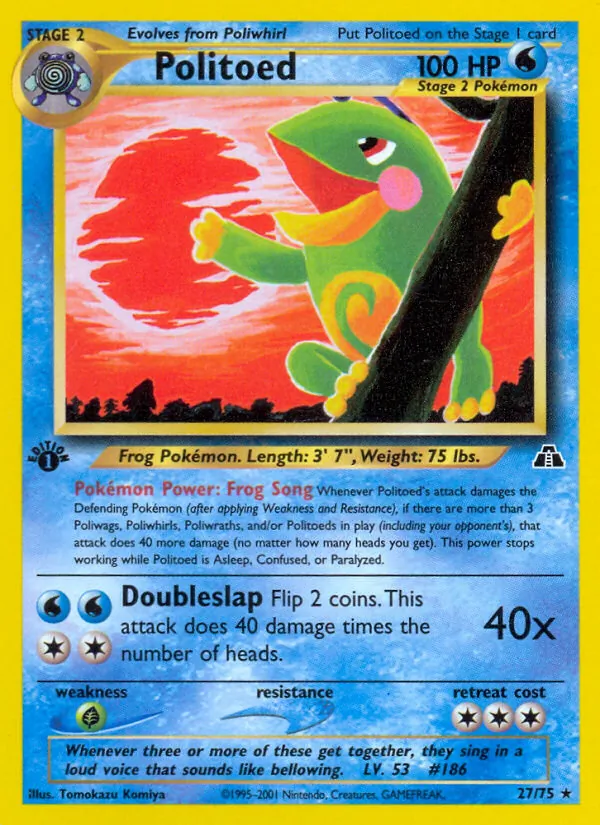 Politoed, Neo Discovery No. 27