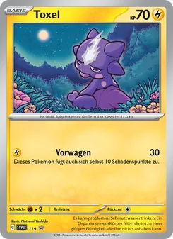 Toxel, SVP Black Star Promos No. 119 Holo