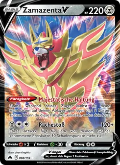 Zamazenta V, Zenit der Könige Nº 098 Holo