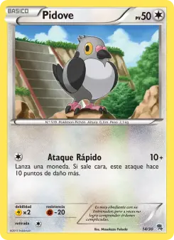 Pidove, Kit de Entrenador XY (Pikachu Enmascarada) Nº 14 Normal