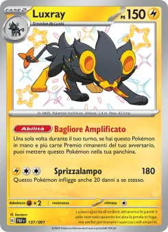 Luxray, Destino di Paldea No. 137 Holo