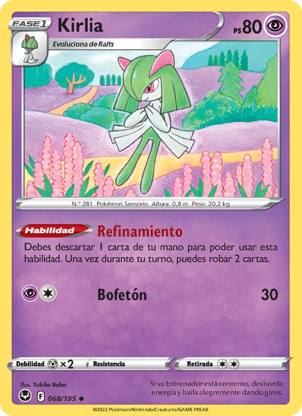 Kirlia, Tempestad Plateada Nº 068