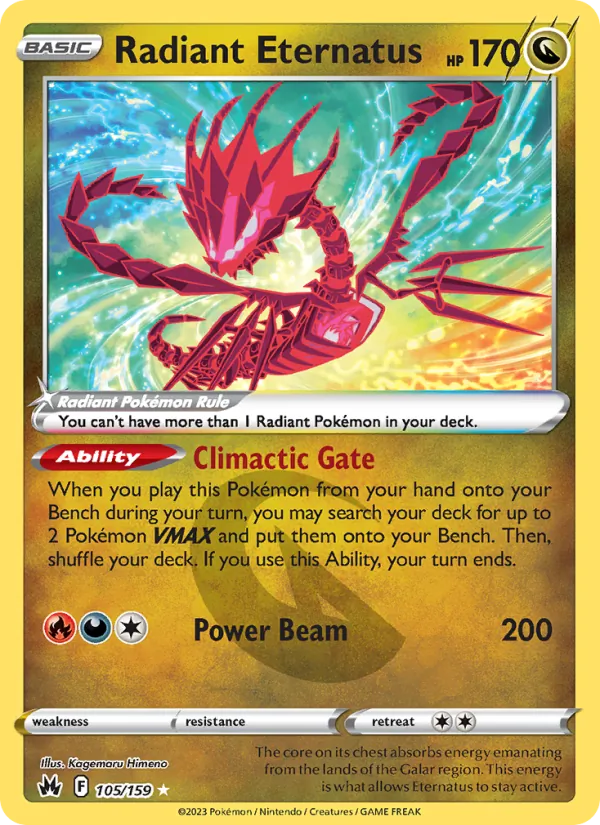 Radiant Eternatus, Crown Zenith Nº 105