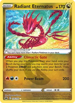 Radiant Eternatus, Crown Zenith No. 105 Holo