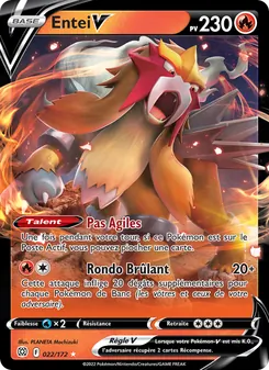 Entei V, Stars Étincelantes Nº 022 Holo