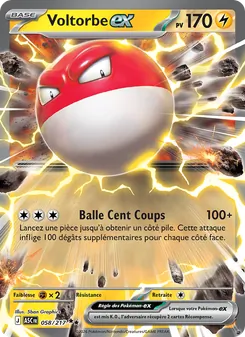 Voltorbe-ex, Héros Transcendants No. 058 Holo