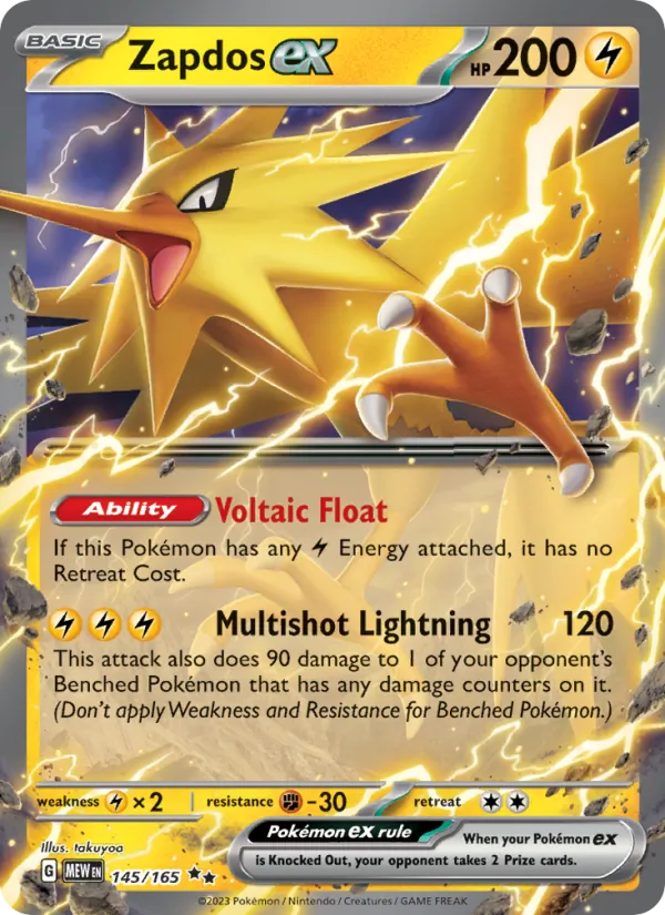 Zapdos ex, 151 Nº 145