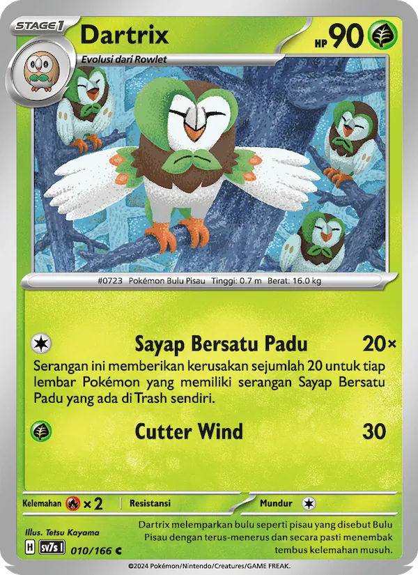 Dartrix, Bimbingan Rasi Nº 010