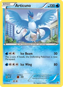 Articuno, Legendary Treasures Nº 32 Normal