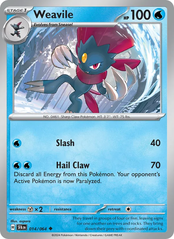 Weavile, Shrouded Fable No. 014