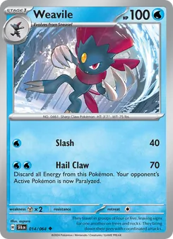Weavile, Shrouded Fable Nº 014 Normal