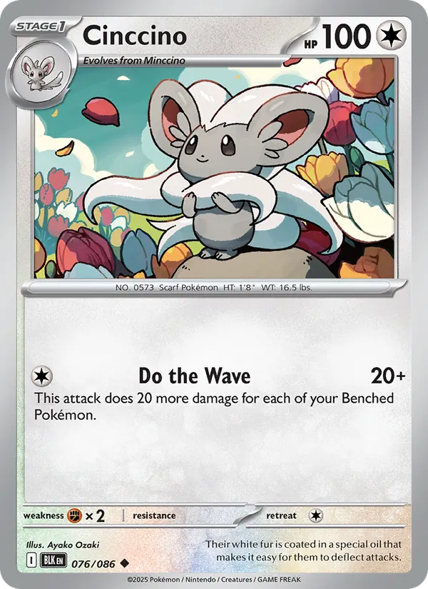Cinccino, Black Bolt No. 076