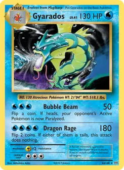 Gyarados, Evolutions No. 34 Normal