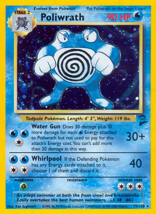 Poliwrath, Base Set 2 Nº 15
