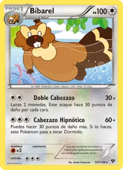 Bibarel, XY No. 107 Normal