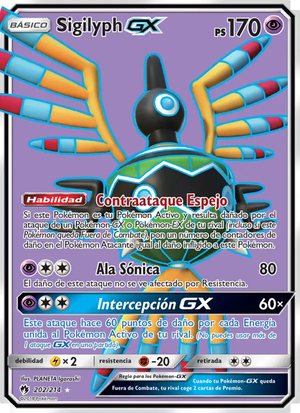 Sigilyph GX, Truenos Perdidos Nº 202